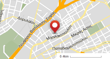 Location of business on map