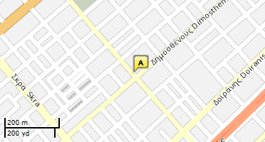 Location of business on map