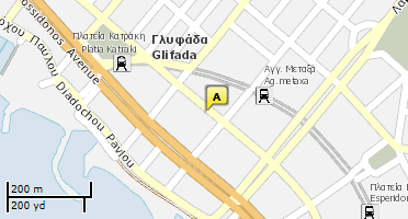Location of business on map