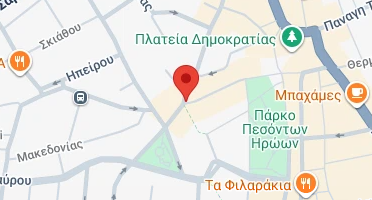 Location of business on map