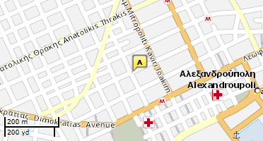 Location of business on map