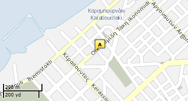 Location of business on map