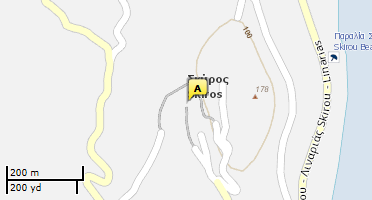 Location of business on map