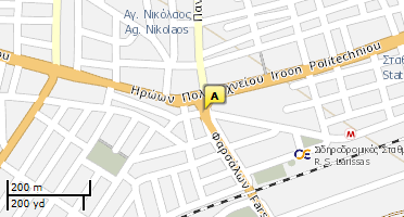Location of business on map