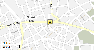 Location of business on map