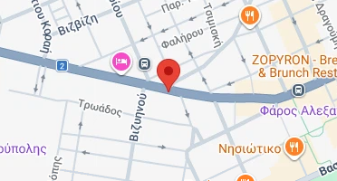 Location of business on map