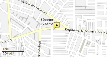 Location of business on map