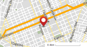 Location of business on map