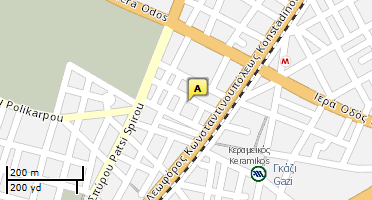 Location of business on map