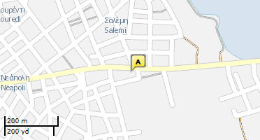 Location of business on map
