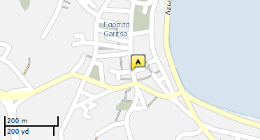 Location of business on map
