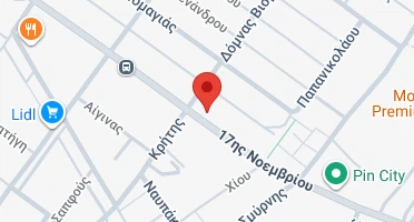 Location of business on map