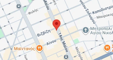 Location of business on map