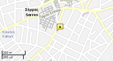 Location of business on map