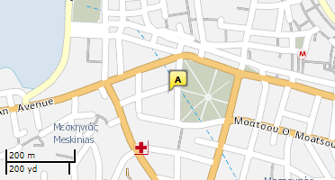 Location of business on map