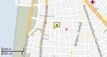 Location of business on map