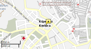 Location of business on map