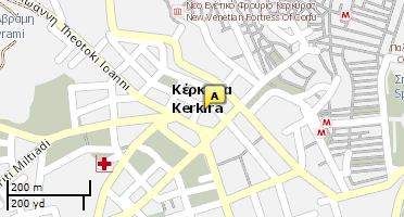 Location of business on map