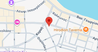 Location of business on map