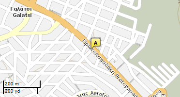 Location of business on map