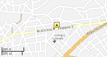 Location of business on map