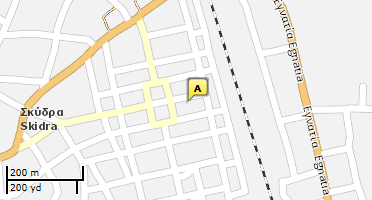 Location of business on map