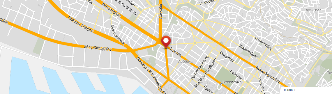 Location of business on map