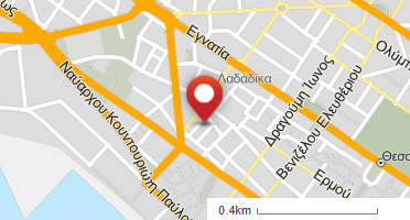 Location of business on map