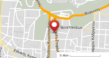 Location of business on map
