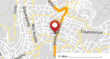 Location of business on map