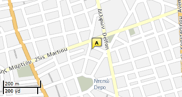 Location of business on map
