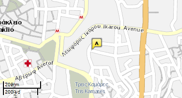 Location of business on map