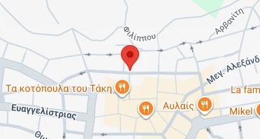 Location of business on map