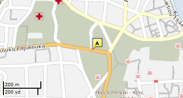 Location of business on map