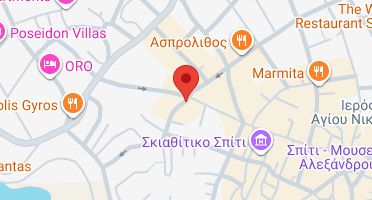Location of business on map