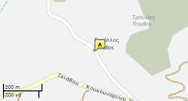 Location of business on map