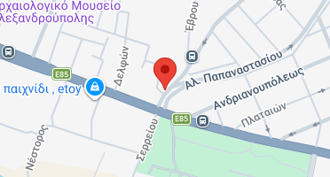 Location of business on map