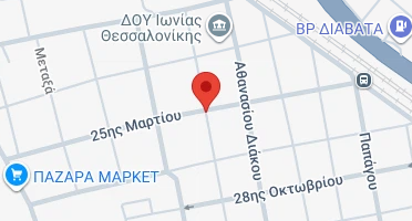Location of business on map