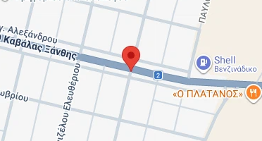 Location of business on map