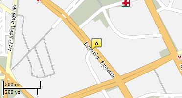 Location of business on map