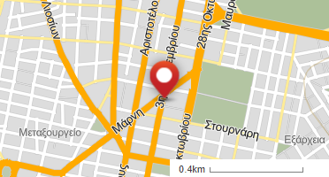 Location of business on map