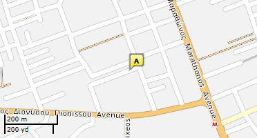 Location of business on map