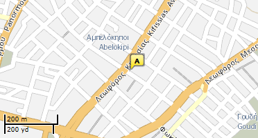 Location of business on map