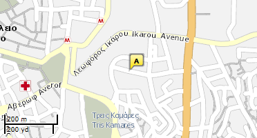 Location of business on map