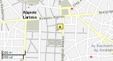 Location of business on map
