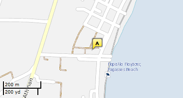 Location of business on map