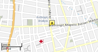 Location of business on map