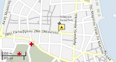Location of business on map
