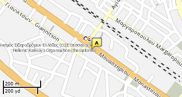 Location of business on map