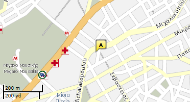 Location of business on map